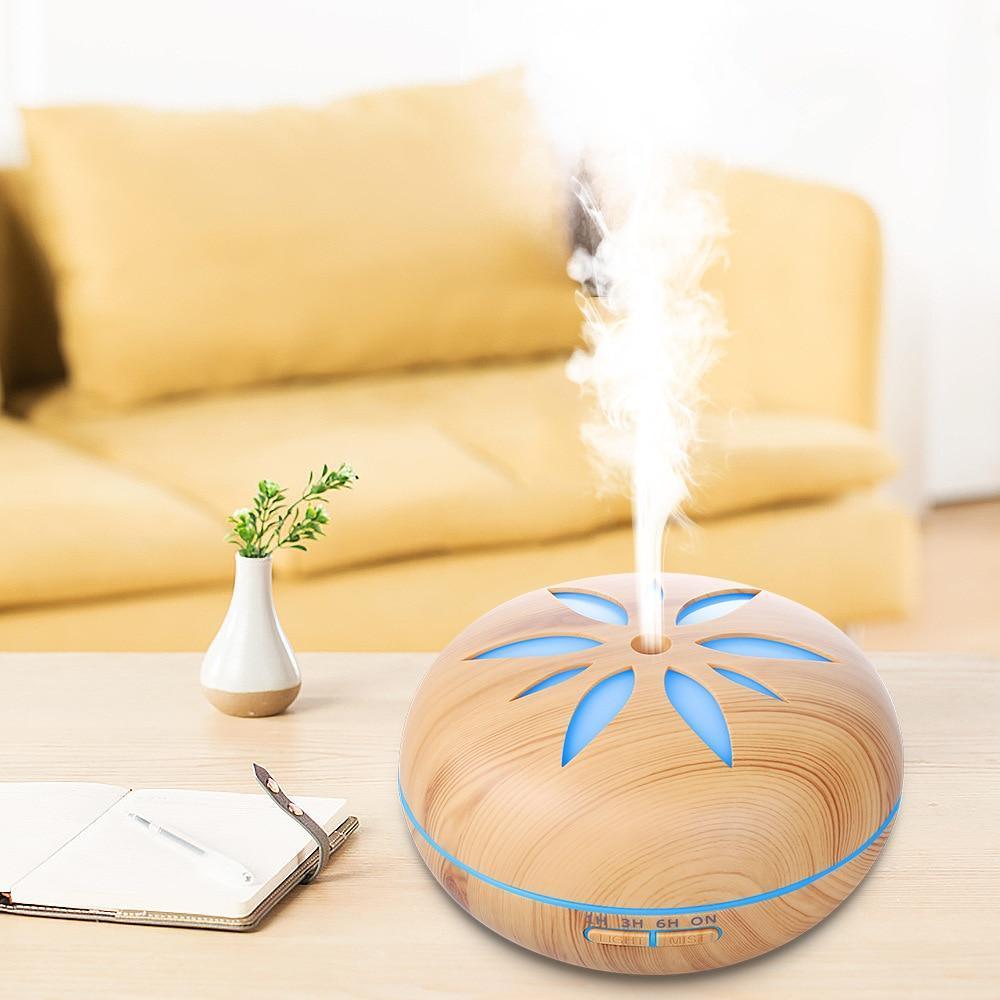 500ML Aromatherapy Essential Oil Diffuser Colorful LED Lights